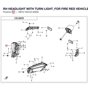 RH HEADLIGHT product image