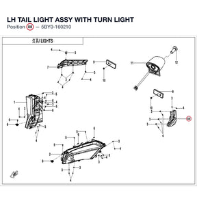 LH TAIL LIGHT ASSY product image