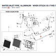 WATER INLET PIPE, ALUMINUM - WHEN STOCK IS 0 THIS ITEM IS NO LONGER AVAILABLE product image