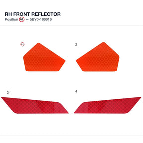 RH FRONT REFLECTOR product image