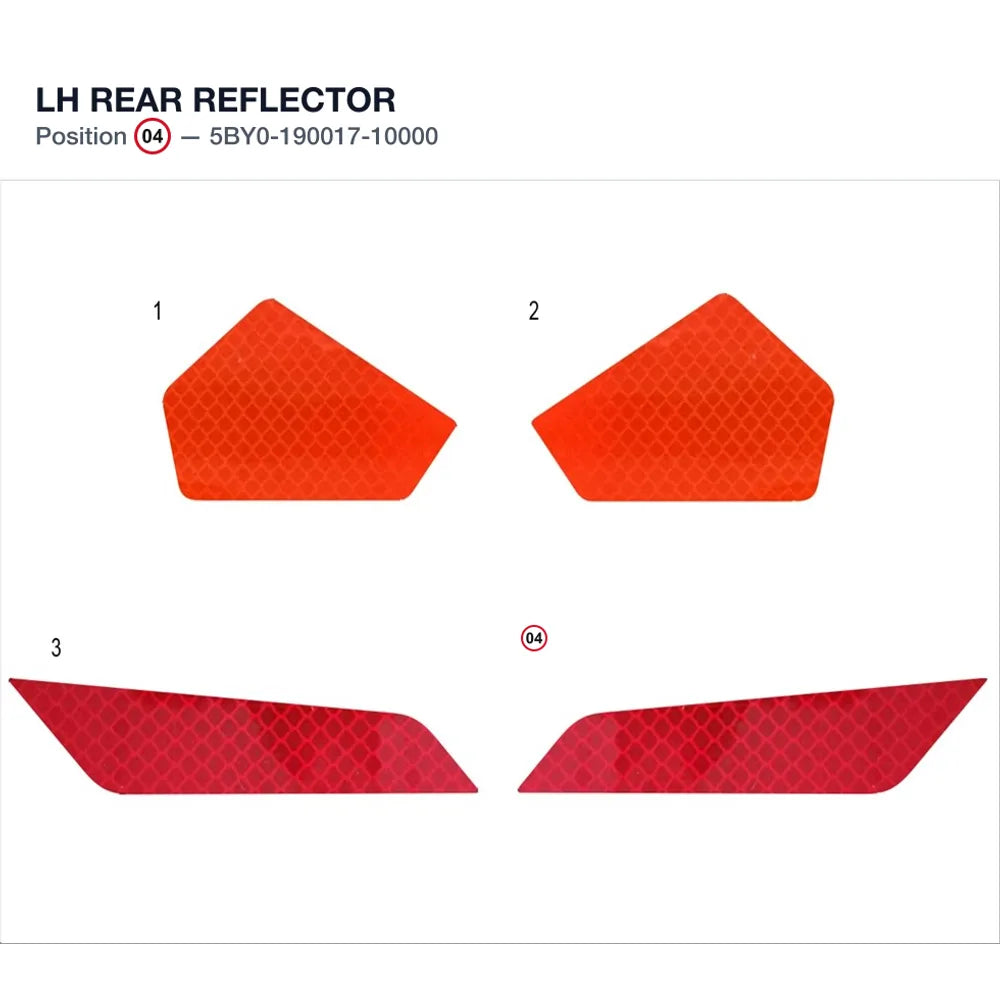 LH REAR REFLECTOR product image