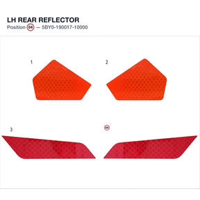 LH REAR REFLECTOR product image