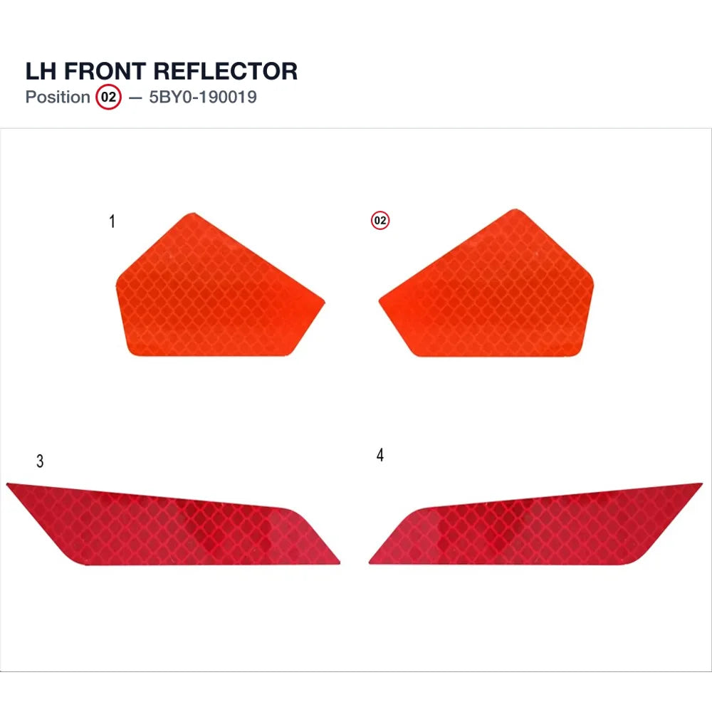 LH FRONT REFLECTOR product image