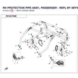 RH PROTECTION PIPE ASSY., PASSENGER product image
