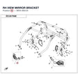 RH VIEW MIRROR BRACKET product image
