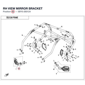 RH VIEW MIRROR BRACKET product image