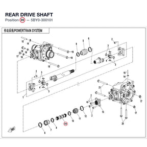 REAR DRIVE SHAFT product image