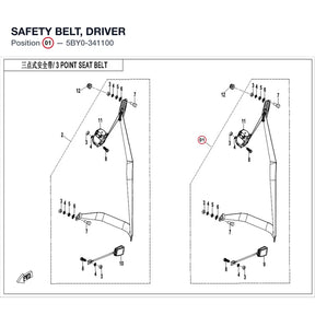 SAFETY BELT, DRIVER product image