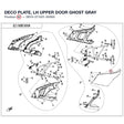 DECO PLATE, LH UPPER DOOR product image