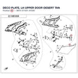 DECO PLATE, LH UPPER DOOR product image
