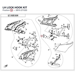 LH LOCK HOOK KIT product image