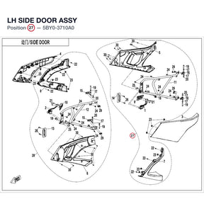 LH SIDE DOOR ASSY product image