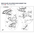 DECO PLATE, RH UPPER DOOR product image