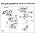 REAR PANEL, RH SIDE DOOR, REPL BY 5BYV-372006-1000 product image