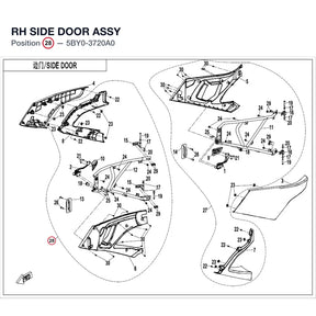 RH SIDE DOOR ASSY product image