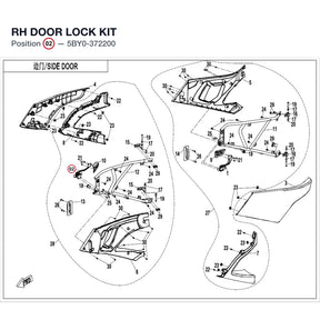 RH DOOR LOCK KIT product image