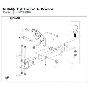 STRENGTHENING PLATE, TOWING product image