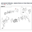 AIR OUTLET PIPE,FAN - WHEN STOCK IS 0 THIS ITEM IS NO LONGER AVAILABLE product image