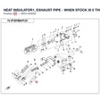 HEAT INSULATOR1, EXHAUST PIPE - WHEN STOCK IS 0 THIS ITEM IS NO LONGER AVAILABLE product image