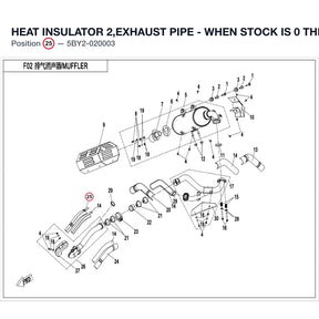 HEAT INSULATOR 2,EXHAUST PIPE - WHEN STOCK IS 0 THIS ITEM IS NO LONGER AVAILABLE product image
