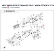 HEAT INSULATOR 3,EXHAUST PIPE - WHEN STOCK IS 0 THIS ITEM IS NO LONGER AVAILABLE product image
