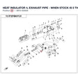 HEAT INSULATOR 4, EXHAUST PIPE - WHEN STOCK IS 0 THIS ITEM IS NO LONGER AVAILABLE product image