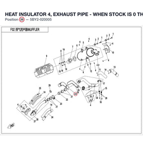 HEAT INSULATOR 4, EXHAUST PIPE - WHEN STOCK IS 0 THIS ITEM IS NO LONGER AVAILABLE product image