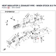 HEAT INSULATOR 5, EXHAUST PIPE - WHEN STOCK IS 0 THIS ITEM IS NO LONGER AVAILABLE product image