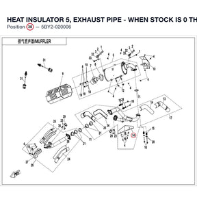 HEAT INSULATOR 5, EXHAUST PIPE - WHEN STOCK IS 0 THIS ITEM IS NO LONGER AVAILABLE product image