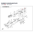 RUBBER CUSHION,MUFFLER I product image