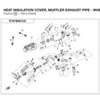 HEAT INSULATION COVER, MUFFLER EXHAUST PIPE - WHEN STOCK IS 0 THIS ITEM IS NO LONGER AVAILABLE product image
