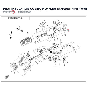 HEAT INSULATION COVER, MUFFLER EXHAUST PIPE - WHEN STOCK IS 0 THIS ITEM IS NO LONGER AVAILABLE product image