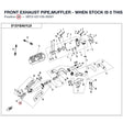 FRONT EXHAUST PIPE,MUFFLER - WHEN STOCK IS 0 THIS ITEM IS NO LONGER AVAILABLE product image
