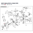HEAT INSULATOR 2, REAR PIPE product image