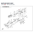 MUFFLER BODY ASSY product image