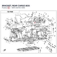 BRACKET, REAR CARGO BOX product image