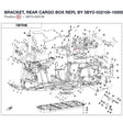 BRACKET, REAR CARGO BOX REPL BY 5BY2-032100-10000 product image