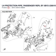 LH PROTECTION PIPE, PASSENGER REPL BY 5BY2-230010-0BB01 product image