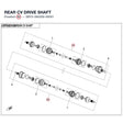 REAR CV DRIVE SHAFT product image
