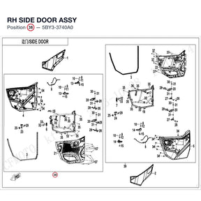 RH SIDE DOOR ASSY product image
