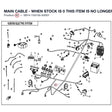 MAIN CABLE - WHEN STOCK IS 0 THIS ITEM IS NO LONGER AVAILABLE product image