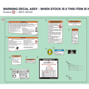 WARNING DECAL ASSY - WHEN STOCK IS 0 THIS ITEM IS NO LONGER AVAILABLE product image