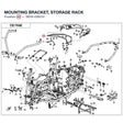 MOUNTING BRACKET, STORAGE RACK product image