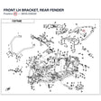 FRONT LH BRACKET, REAR FENDER product image
