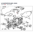 LH SUPPORTOR ASSY., RACK product image