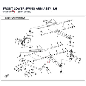 FRONT LOWER SWING ARM ASSY., LH product image