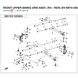 FRONT UPPER SWING ARM ASSY., RH - REPL BY 5BYV-050310-C000 product image