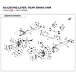 ADJUSTING LEVER, REAR SWING ARM product image