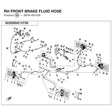 RH FRONT BRAKE FLUID HOSE product image