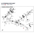 LH STEERING ROD ASSY product image